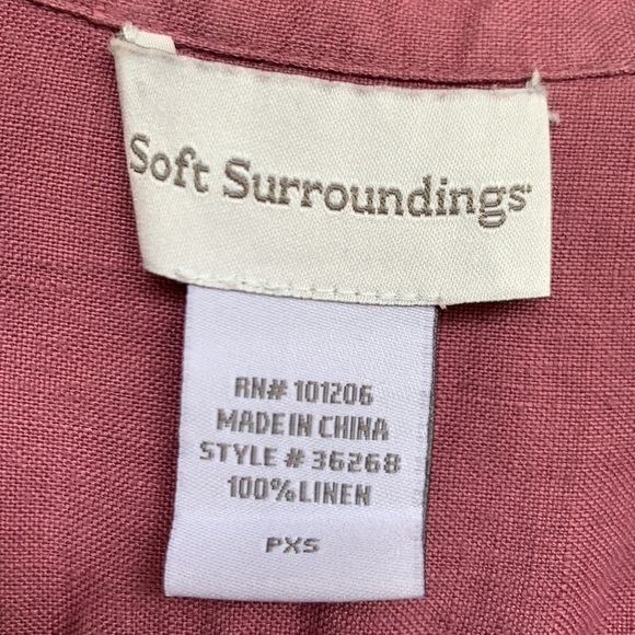 Soft Surroundings linen tunic with pockets - Picture 5 of 6